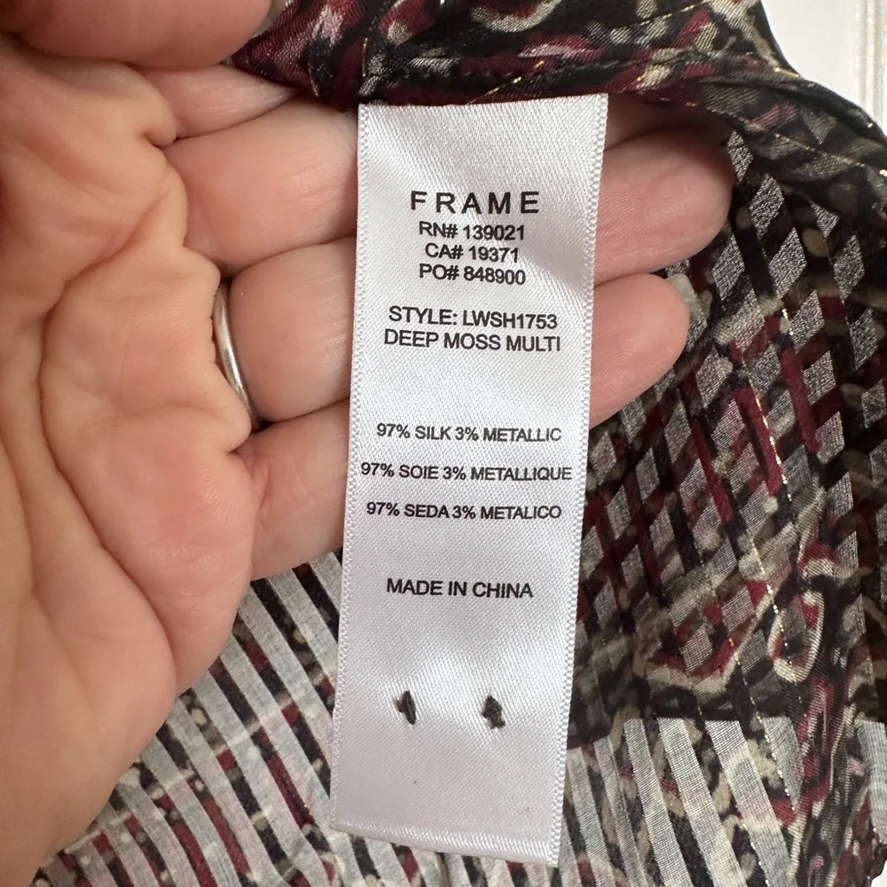 Frame silk blouse - Picture 7 of 7